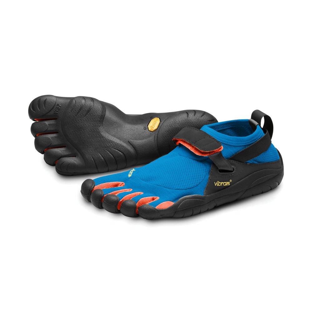 Vibram Five Fingers Mens KSO - Training Shoes Blue/Orange - GIF501876